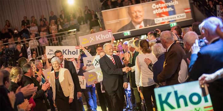 Andreas Khol beim Auftakt in Innsbruck [Copyright: AndreasKhol]